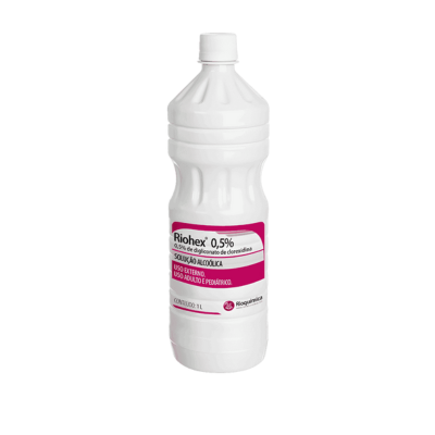 RIOHEX SOLUÇÃO ALCOOLICA 0.5% LITRO RIOQUIMICA