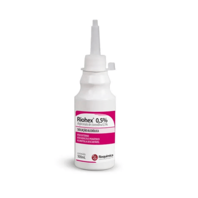 RIOHEX SOLUÇÃO ALCOOLICA 0.5% 100 ML RIOQUIMICA