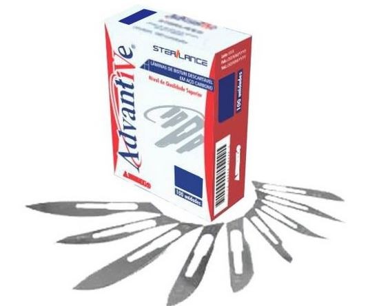 Lâmina para Bisturi valor unitário - ADVANTIVE