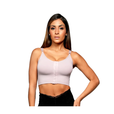 SUTIAN LONGO DUPLO ALCA E FECHO FRONTAL LILAS BIOBELA