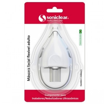 Máscara Plástica PVC Adulto e Infantil SONICLEAR