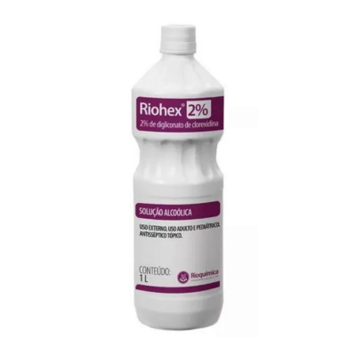 RIOHEX SOLUÇÃO ALCOOLICA 2% LITRO RIOQUIMICA