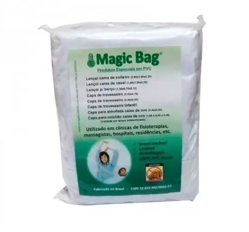 Capa Pvc Colchão Solteiro Incolor Com Ziper 20Cm - MAGIC BAG