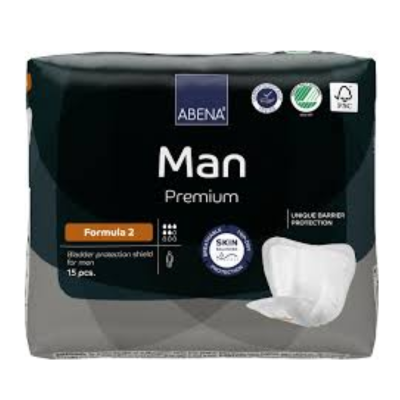 Absorvente Masculino Formula 2 com 15 unidades - ABENA