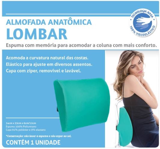 Apoio Lombar Anatomico Em Visco Elastico - PERFETTO
