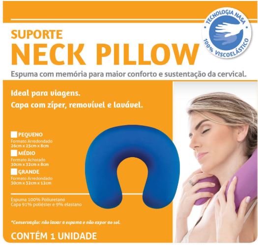 Apoio De Pescoço Travel Neck Pillow Grande - PERFETTO