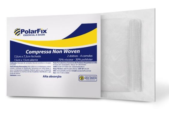 COMPRESSA NOW WOVEN 7.5CM X 7.5CM EST�RIL POLAR FIX