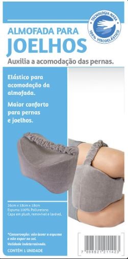 Almofada Para Joelho Em Visco El�stico Grafite - PERFETTO