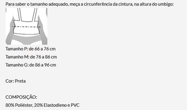 �RTESE PARA COSTAS E CINTURA MERCUR