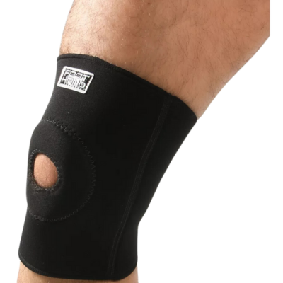 JOELHEIRA CURTA EM NEOPRENE COM REFORÇO PATELAR FOOT HAND