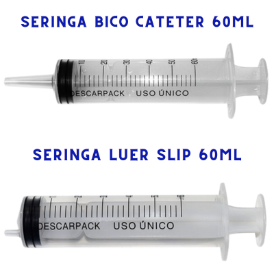 SERINGA DESCARTÁVEL 60ML - DESCARPACK