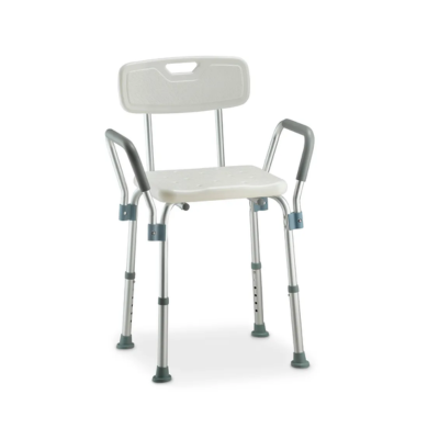 BANQUETA PARA BANHO COM ENCOSTO E ALÇA LATERAL 135KG DELLAMED