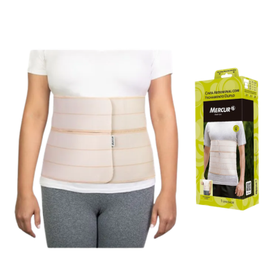 CINTA ABDOMINAL COM FECHAMENTO DUPLO MERCUR