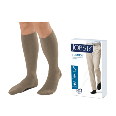 Meia Panturrilha Masculina Caqui 30-40mmhg - JOBST