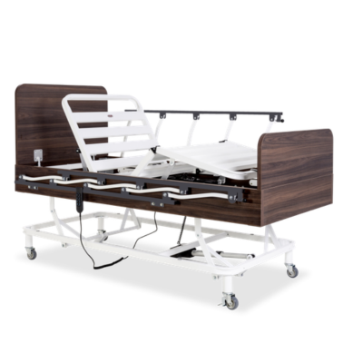 CAMA MOTORIZADA MAGNUM STEEL COM ELEVAÇÃO MADEIRA TABACO