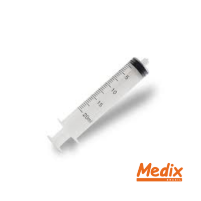 SERINGA DESCARTAVEL SEM AGULHA 20 ML LUER LOCK MEDIX