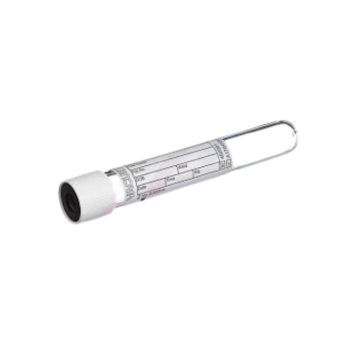 TUBO VACUTAINER TAMPA BRANCA 9 ML SECO VACUETTE