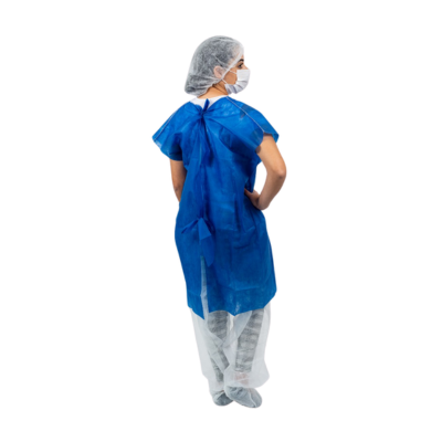 AVENTAL DESC. SEM MANGA AZUL ESCURO DESCARTEE