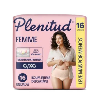 FRALDA TIPO CALCINHA FEMME G/XG C/16 UNI PLENITUD