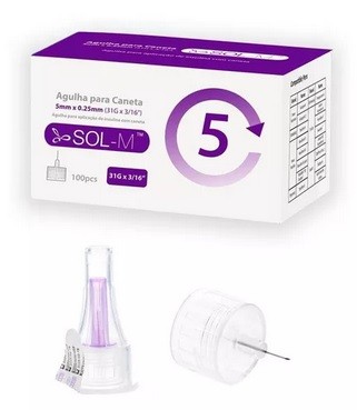 Agulha Para Caneta de Insulina SOL-MILLENIUM