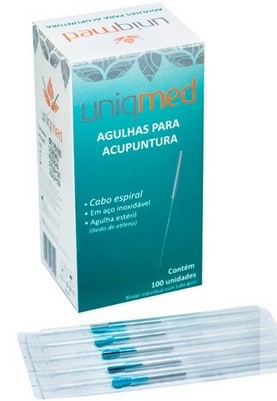 Agulha para Acupuntura ( Caixa com 100 unidades) - UNIQMED