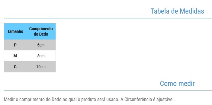 SPLINT PARA DEDO (ÓRTESE) ORTHO PAUHER