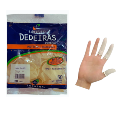 DEDEIRA DE LATEX N 03° PACOTE COM 50 UNIDADES