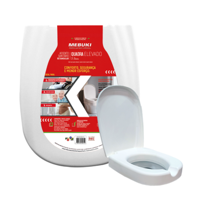 ELEVADOR PARA ASSENTO SANITARIO RETANGULAR 07.5 CM MEBUKI