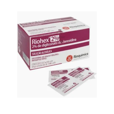 RIOHEX 2% ALCOOLICO C/120 SACHE 1ML RIOQUIMICA