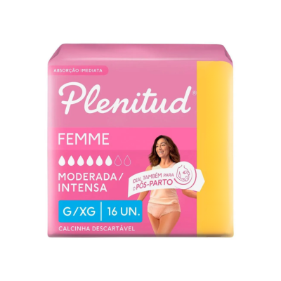 FRALDA TIPO CALCINHA FEMME G/XG C/16 UNI PLENITUD