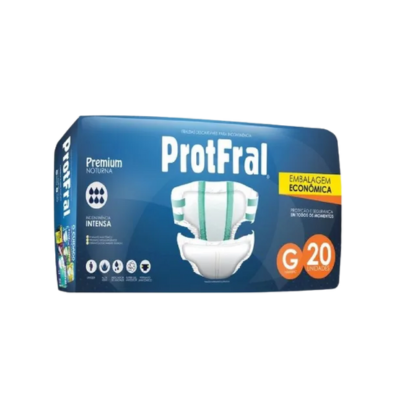 FRALDA PREMIUM NOTURNA G PACOTE COM 20UN PROTDESC